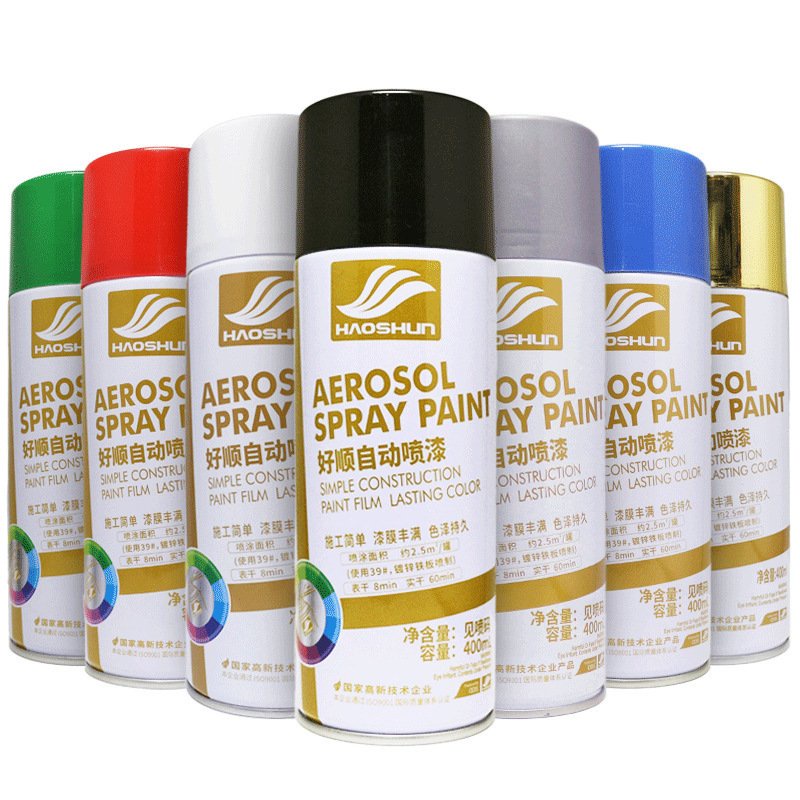 Sơn Xịt Che Vết Xước Ô Tô Xe Máy - Xóa Trầy Xước Ô Tô Màu Trắng, Đen, Ghi, Bạc, Đỏ, Xanh, Vàng - Haoshun - Duhali
