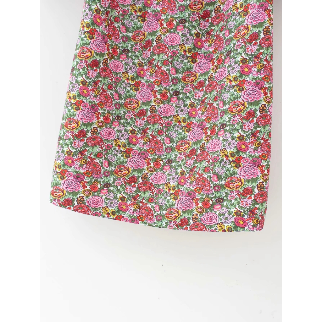 Đầm Nữ Cổ Vuông Tay Phồng In Hoa Thời Trang Mùa Hè 2020 | BigBuy360 - bigbuy360.vn