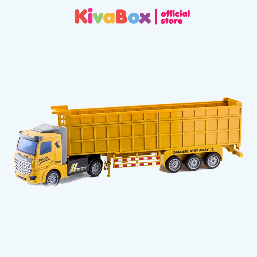 Xe container đồ chơi trẻ em KIVABOX, kích thước lớn, siêu bền bỉ và an toàn cho trẻ