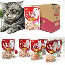 Pate Ciao cho mèo, Súp Thưởng CIAO 60g Cho Mèo nhiều vị