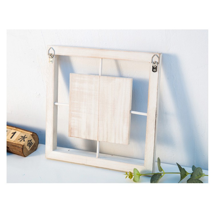 Khung tranh gỗ trang trí hình vuông 25cm - Decor đồ trang trí theo phong cách biển Địa Trung Hải