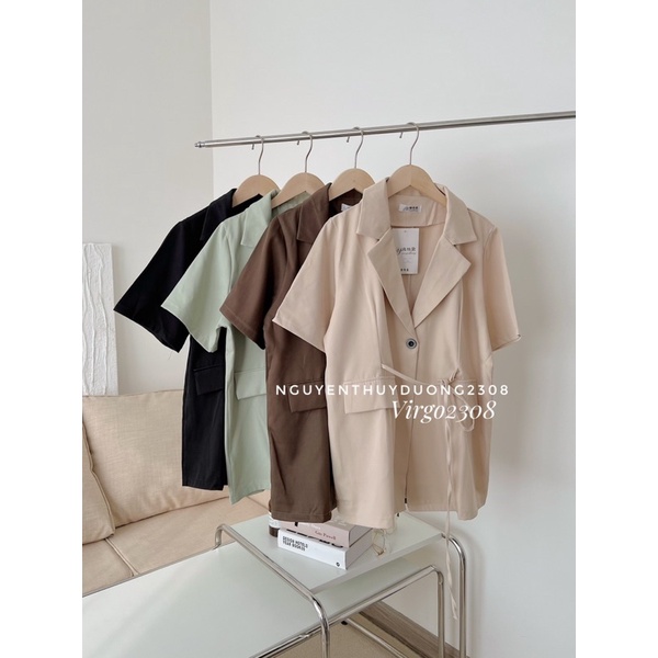 [NEW]ÁO BLAZER CỘC TAY DÂY RÚT EO 6096/ÁO BLAZER CỘC TAY DÂY RÚT EO STYEL ULZZANG