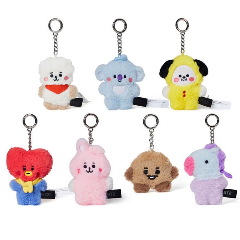 Móc Khóa Hình Thú Nhồi Bông bt21 Dễ Thương Điện Thoại