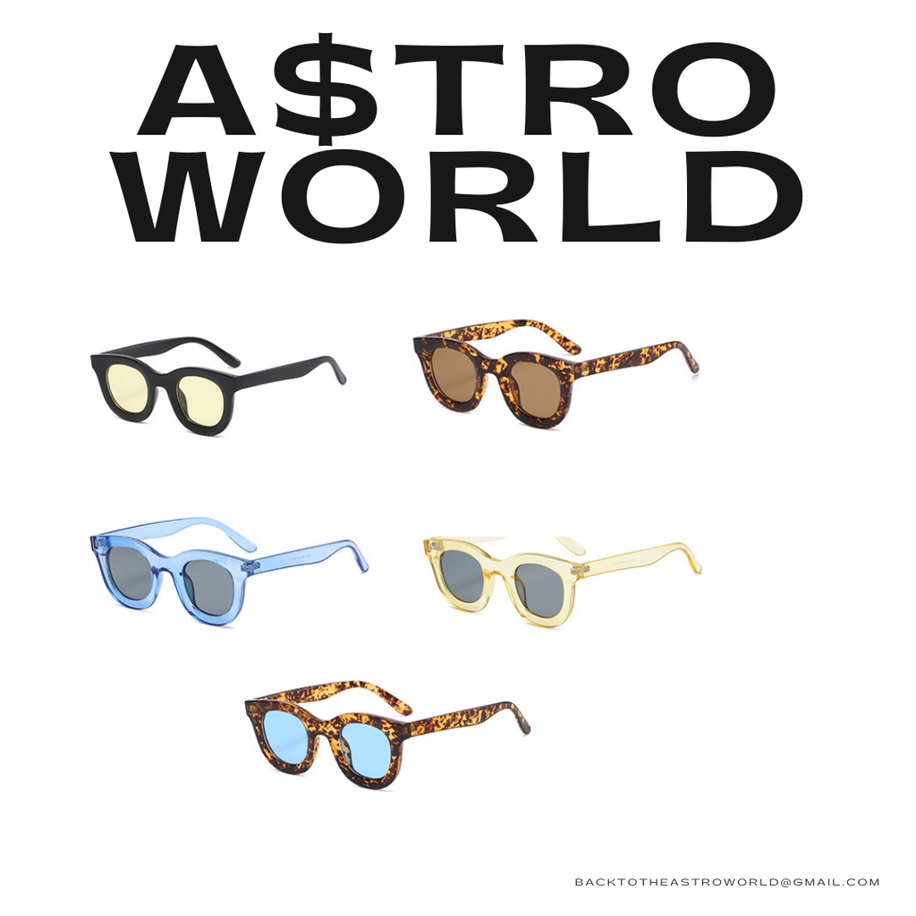 A$troWorld Quasar Kính Râm thời trang mắt Tròn + Bao Da bảo quản + nước/khăn lau kính + Exclusive Gift