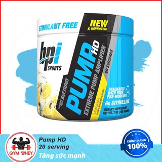 Hổ Trợ Tập Luyện Và Tăng Sức Mạnh Pre Workout BPI Pump HD 25 Ser - Chính Hãng 100%