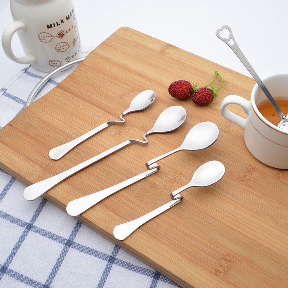Muỗng Khuấy Kem Sữa / Cà Phê Cán Dài Đa Năng Không Thể Tháo Rời
