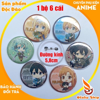 Set 6 Huy hiệu Anime Sword Art Online - Otakushop
