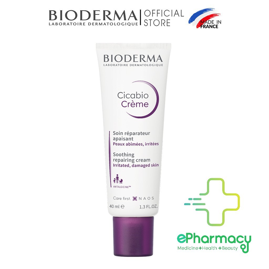 Bioderma Cicabio Crème Soothing Repairing Cream - Kem Dưỡng Bioderma Làm Lành Phục Hồi Da Tổn Thương 40ml