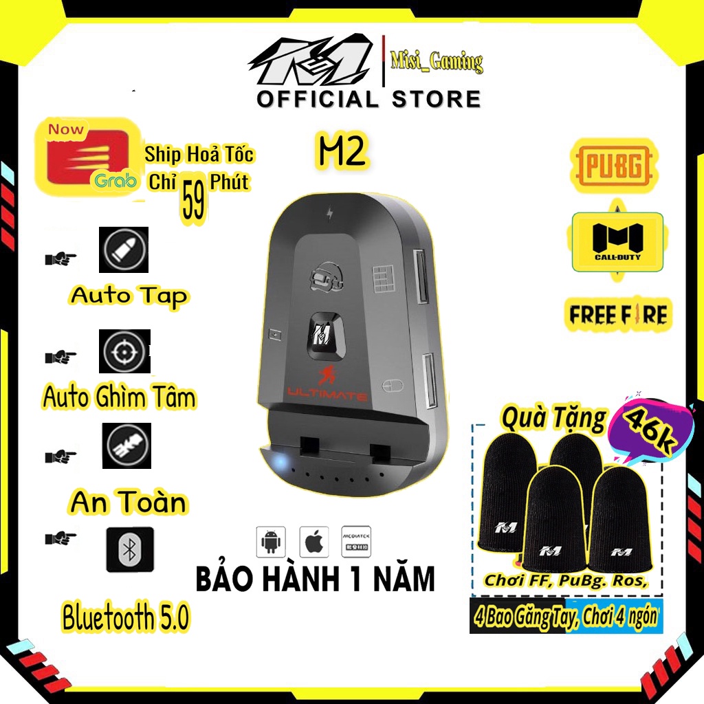 Bộ chuyển đổi chơi game- Meiying M2 Ultimate, chơi game  PUBG, FF, COD, Kết nối bluetooth 5.0 không delay, giật lag