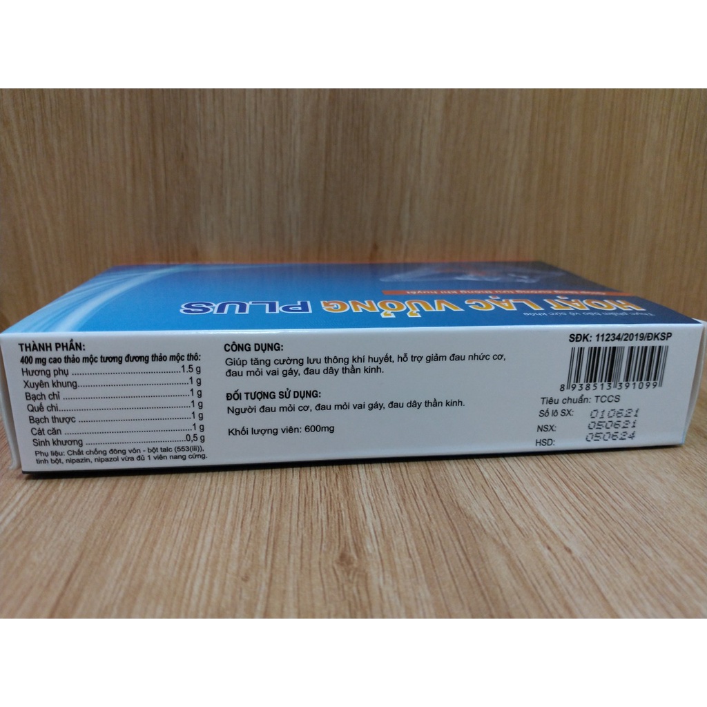 [GIÁ GỐC] Hoạt Lạc Vương Plus hết đau mỏi vai gáy - Hộp 30 viên