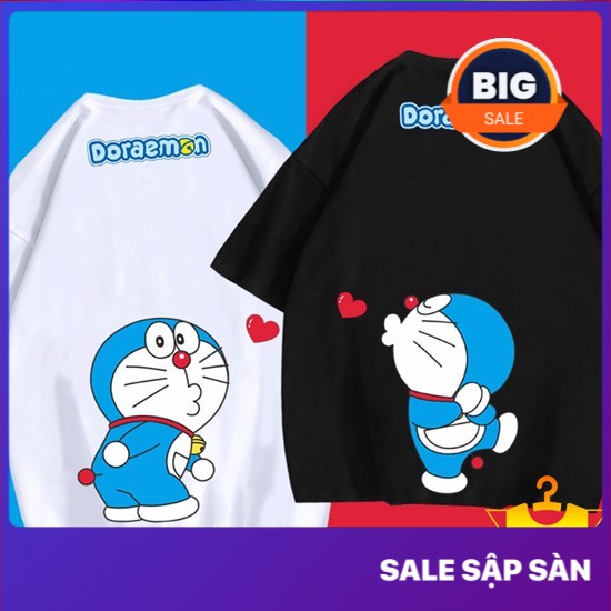Áo thun DOREMON cặp đôi siêu cute - Cotton Thun - Phong Cách - Dẽ Thương - Cá Tính.