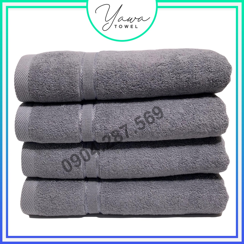Khăn tắm Yawa 70x140cm với sợi bông cotton dày thấm hút tốt, không dổ lông, không ra màu
