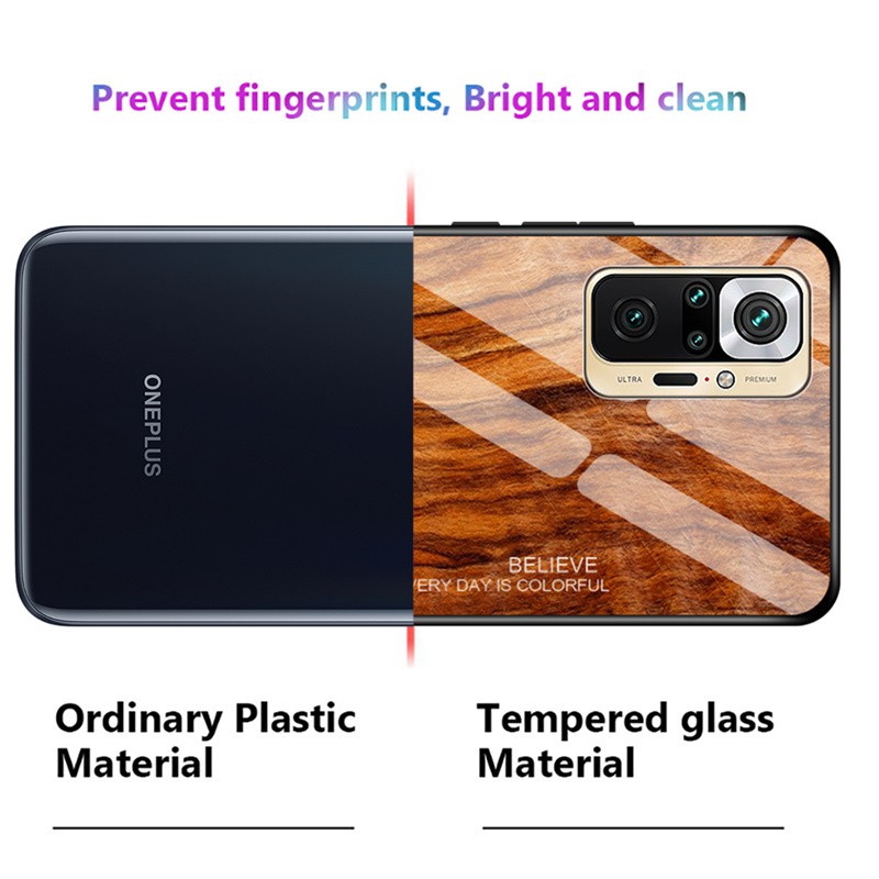 Ốp Điện Thoại Mặt Kính Chống Sốc Cho Xiaomi Redmi Note10 Note10S Note 10 S 10S Pro 10