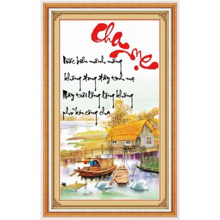 Tranh thêu chữ thập Cha mẹ - 214 DLH-222656