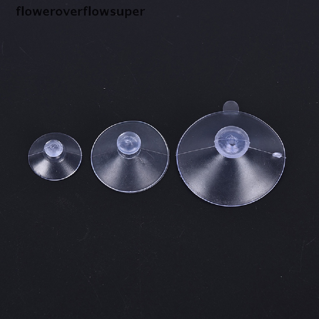 Set 50 miếng hít trong suốt hình đầu nấm trang trí đồ chơi