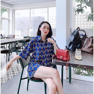 Đồ bộ nữ | set ulzzang set zara chim xanh siêu hot hit order quảng châu