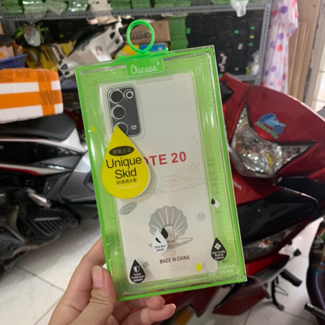 Ốp lưng silicon Ou case Samsung Note 20 trong suốt