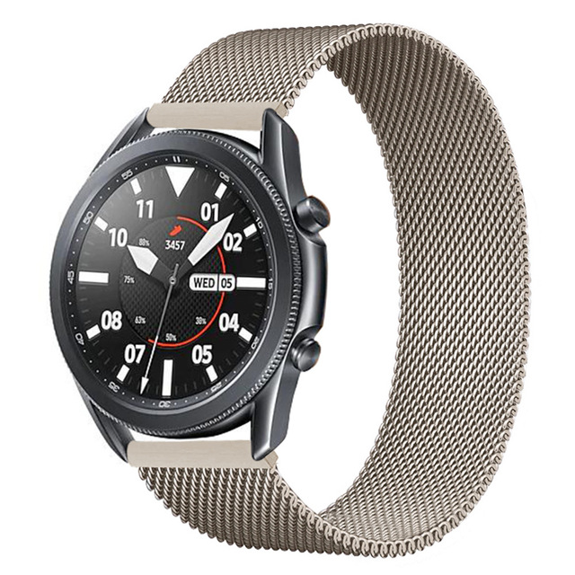 Dây đeo đồng hồ bằng kim loại 20mm Milanese cho Samsung Galaxy watch Active 1 2