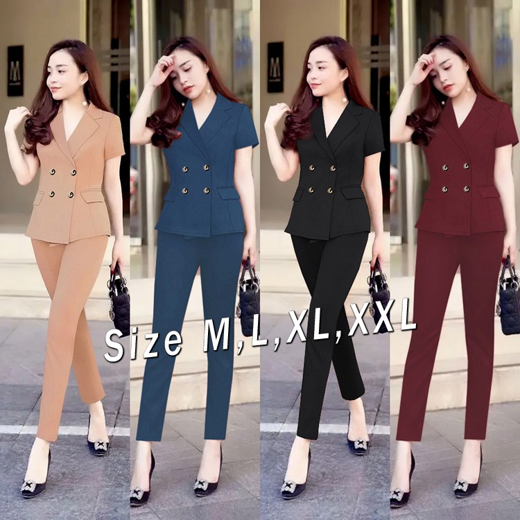 Set nguyên bộ áo Vest quần dài xinh xắn J1086