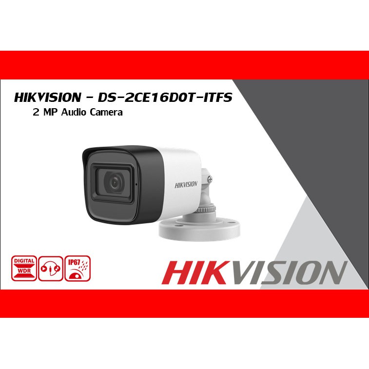 Bộ Camera Quan Sát Hikvision 2.0MP Full HD – Tích Hợp Micro Thu Âm – Trọn Bộ Camera 4 Kênh Đầy Đủ Phụ Kiện Lắp Đặt