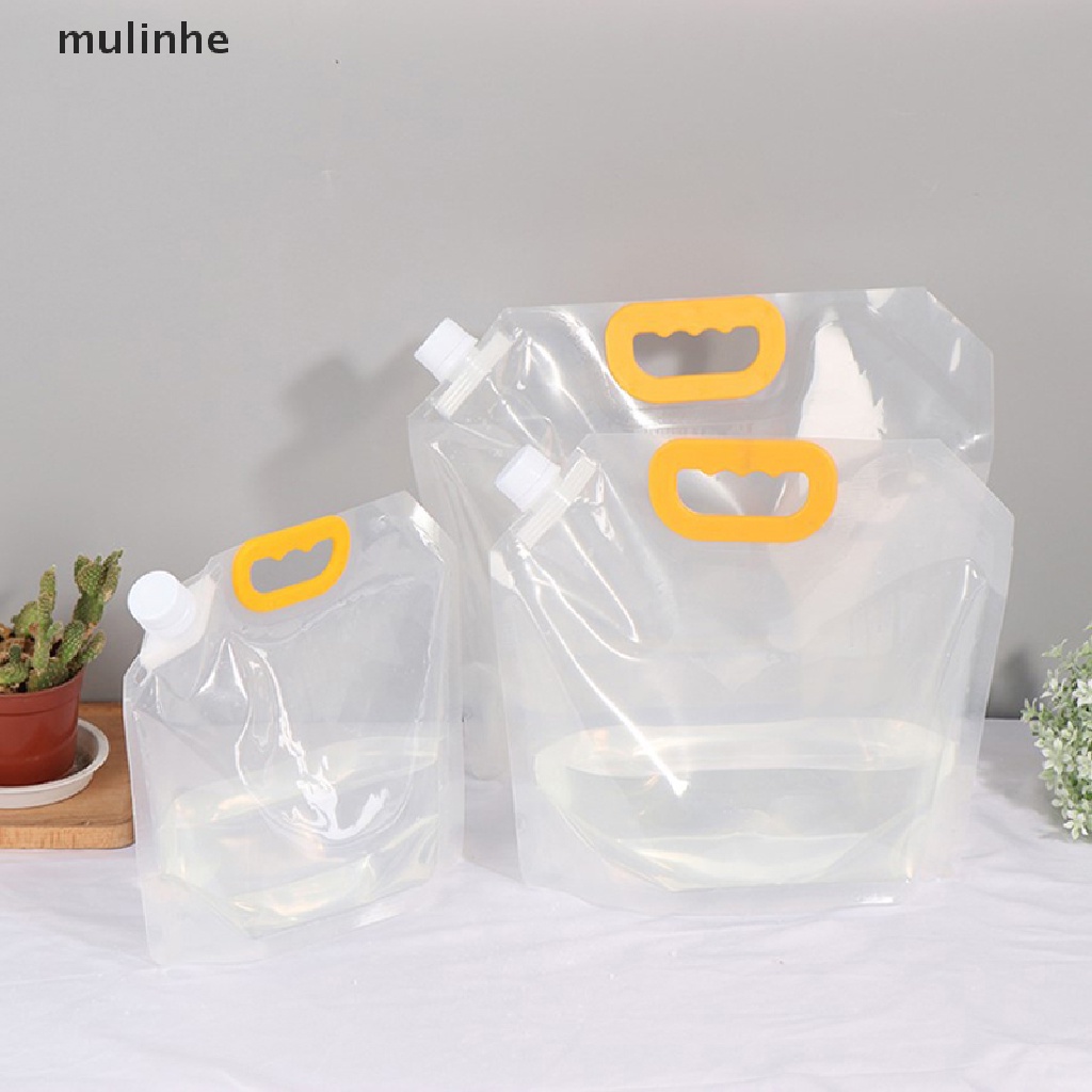 1 Túi Đựng Nước Uống Trong Suốt Tái Sử Dụng Tiện Lợi 1 / 1.5 / 2.5 / 5 / 10L