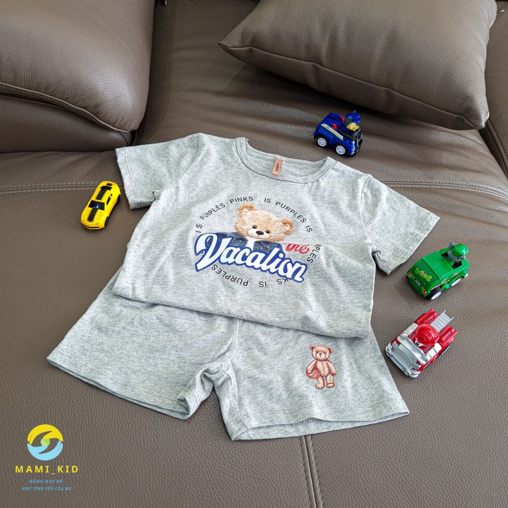 Quần Áo Bé Trai, Đồ Bộ Bé Trai Mùa Hè 1-12 tuổi cotton đẹp, thấm mồ hôi, co giãn tốt Shop Mamikid