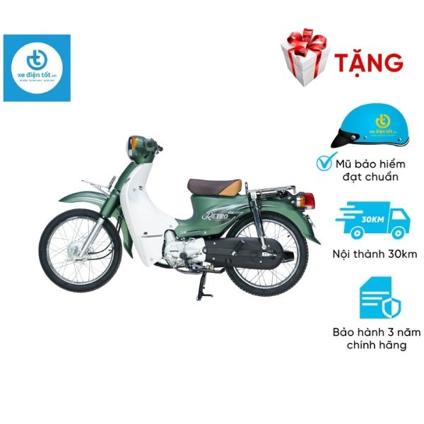 Xe Cub 50cc DK Bike Retro chính hãng, dòng xe máy phân khối nhỏ 50cc phù hợp với học sinh, sinh viên