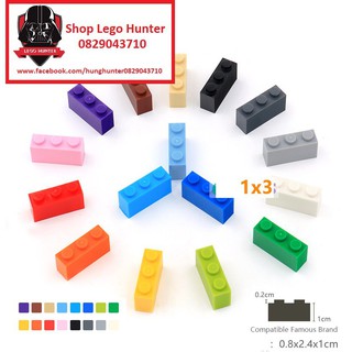 Lego Part 3622 phụ kiện gạch Moc : Combo 10 miếng 1 x 3 brick các màu tùy chọn