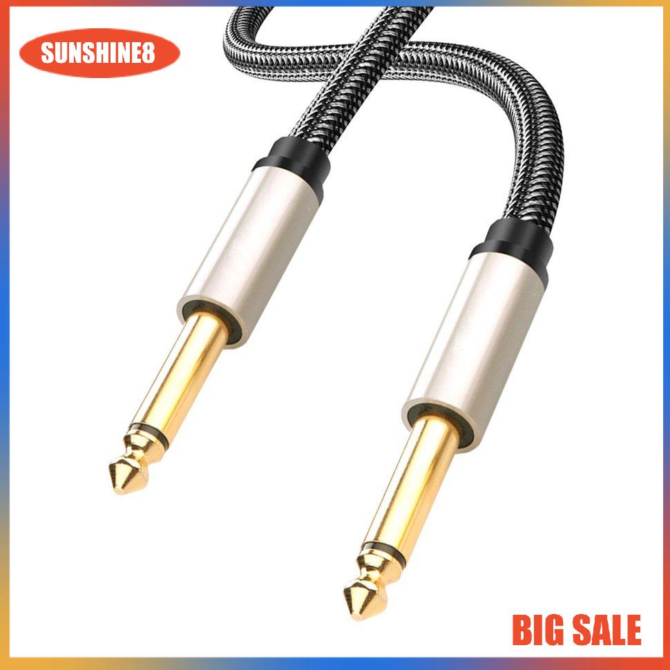 Dây cáp âm thanh chuyển đổi đầu 6.35mm sang 6.35mm DIY cho đàn guitar bass