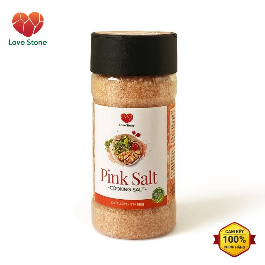 Muối ăn (Pink Salt) Himalaya Love Stone – Theo Tiêu Chuẩn Muối Ăn Bộ Y Tế