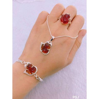 Bộ hồ ly viền bạc mệnh Thổ