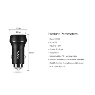 CÓC SẠC XE HƠI 2 CỔNG HOCO Z7
