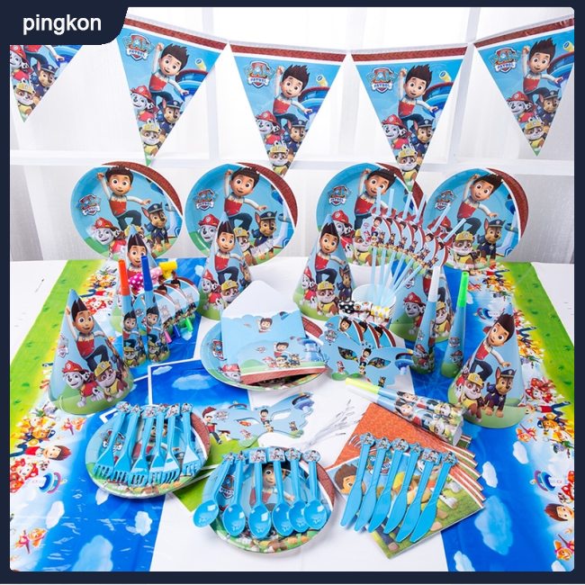 Mô Hình Đồ Chơi Chú Chó Cứu Hộ Hoạt Hình Paw Patrol Trang Trí Tiệc Sinh Nhật Cho Bé