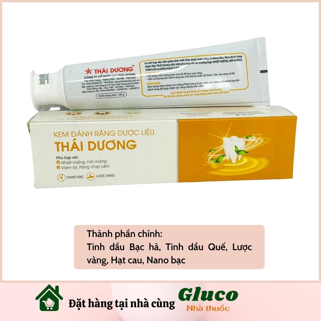 [CHÍNH HÃNG - DATE MỚI NHẤT] Kem đánh răng Thái Dương 150g GLU046