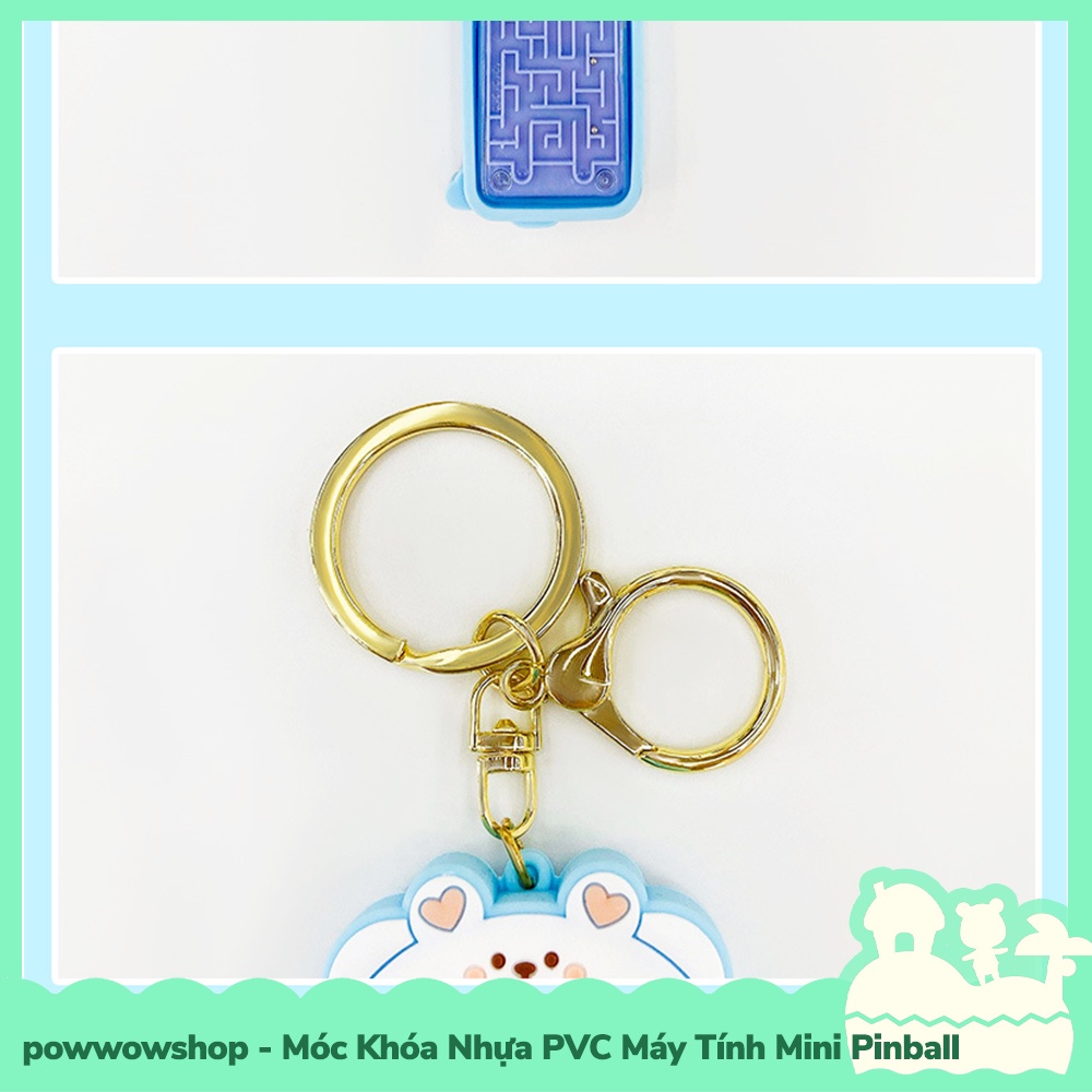 [Sẵn VN - Hỏa Tốc] Móc Khóa Nhựa PVC Kiểu Dáng Calculator Mini, Máy Pinball