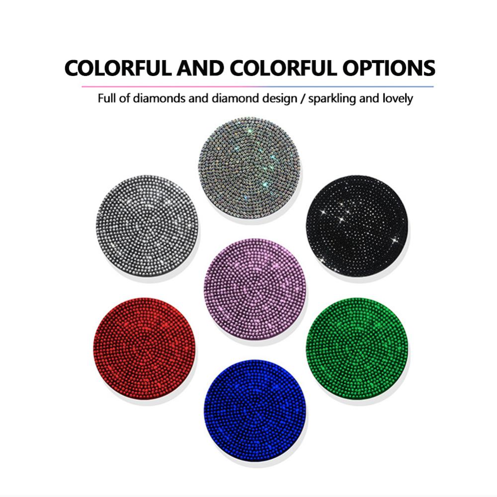 Bộ 2 Miếng Lót Cốc Chống Sốc Chống Trượt Đính Đá Lấp Lánh V2Z7