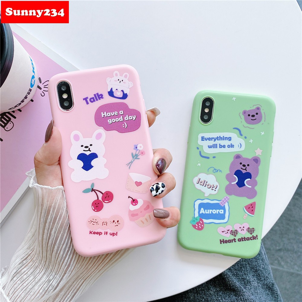 Ốp Điện Thoại Dẻo Họa Tiết Hoạt Hình Dễ Thương Cho iPhone 12 11 Pro Max iPhone 6 6s 7 8 Plus X XS Max XR