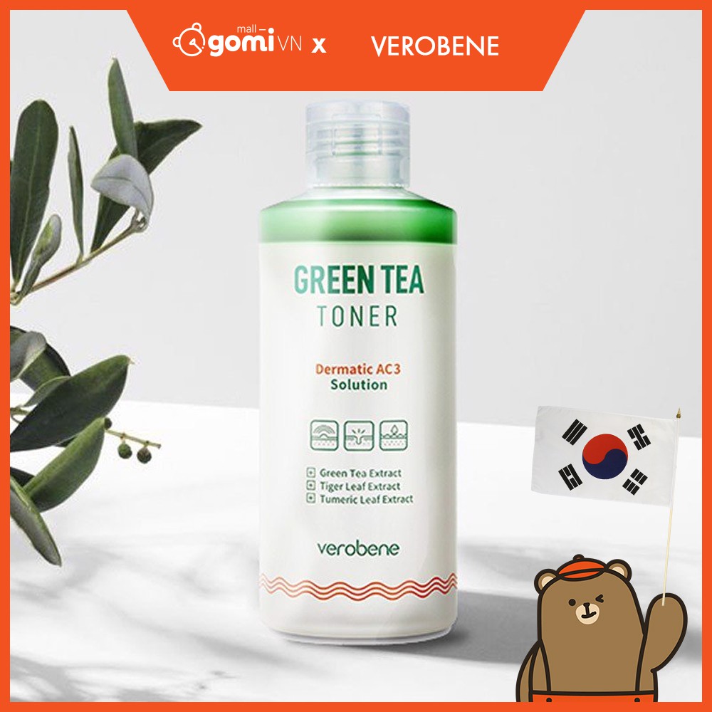 Nước Hoa Hồng Chiết Xuất Trà Xanh Verobene Green Tea Toner GomiMall