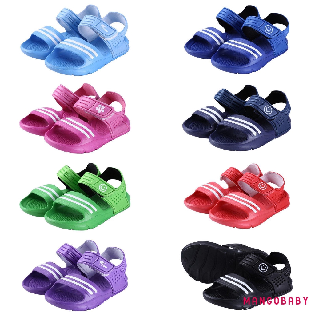 Giày Sandal Đế Gỗ Thời Trang Đi Biển Mùa Hè Cho Bé