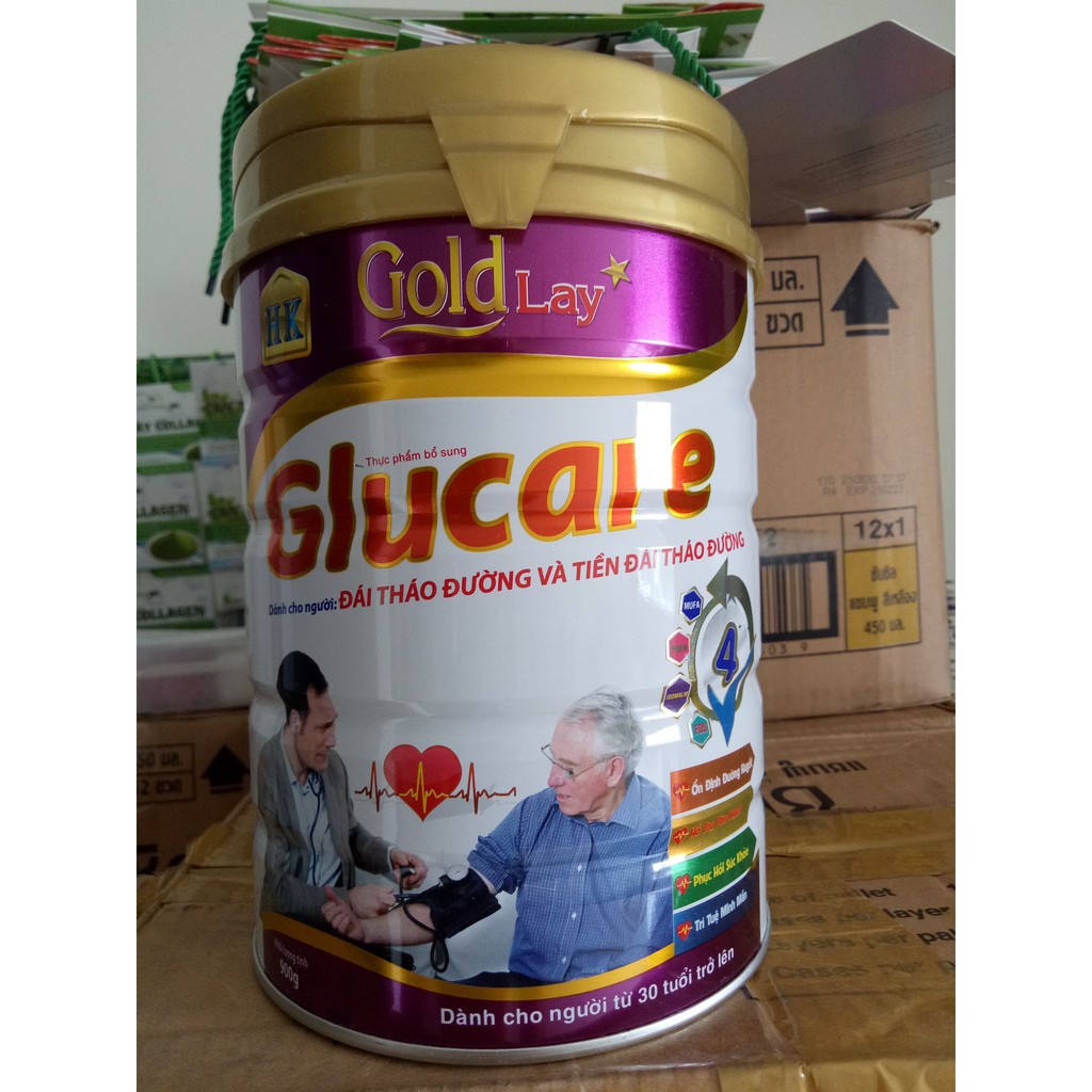 Sữa bột Glucare Gold -lay lon 900g (dành cho người tiểu đường)