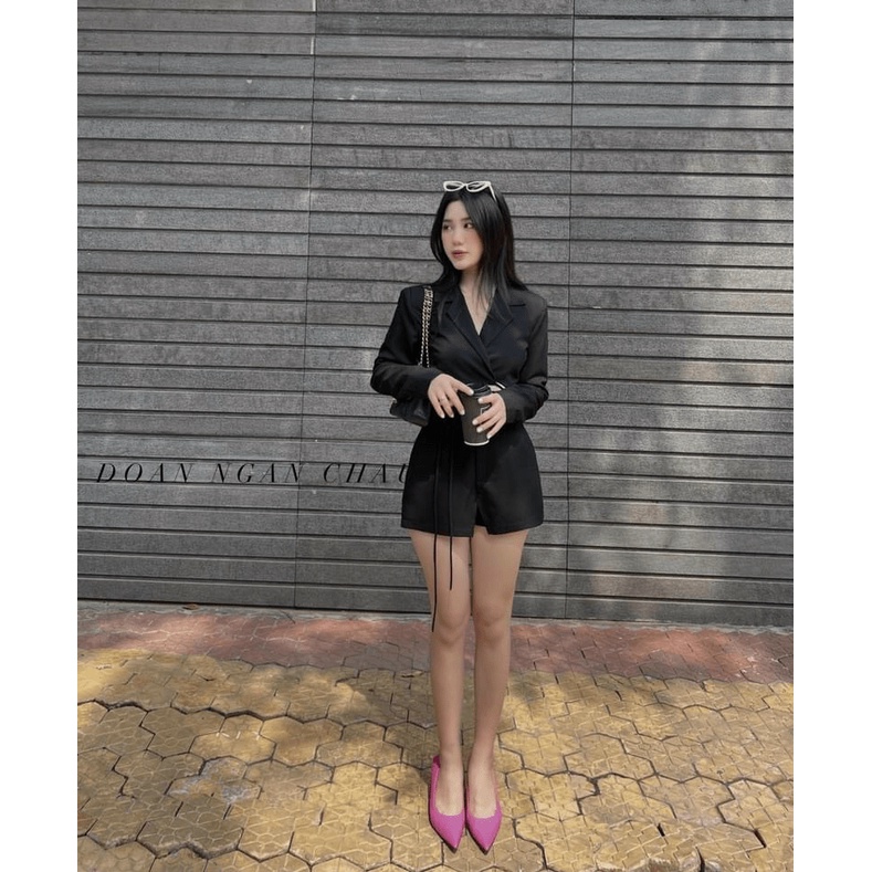 SÉT KATE SIU 2 MÓN ÁO KIỂU VEST PHỐI QUẦN CẠP CAO DÂY THẮT CỰC XINH