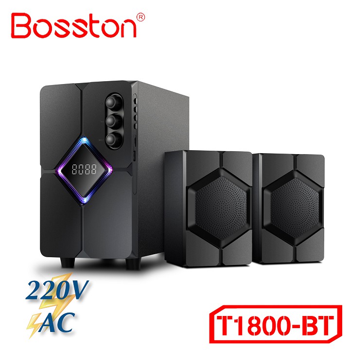 Loa Bosston Bluetooth T1800-BT 2.1 Đèn Led RGB