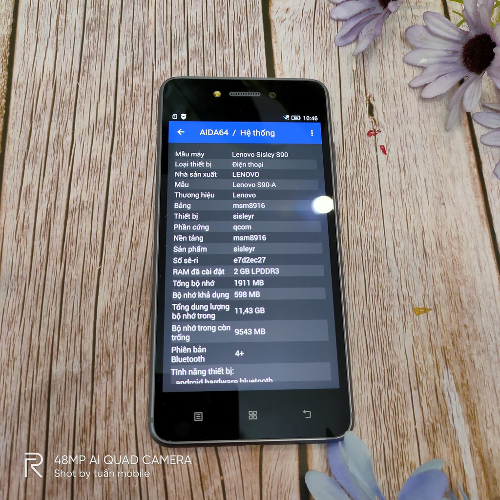 Điên thoại Lenovo s90 ,2 Sim,Super AMOLED 5’’hd