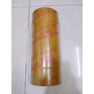 1 lốc băng keo vàng đục bản to 2.5kg/5cuộn