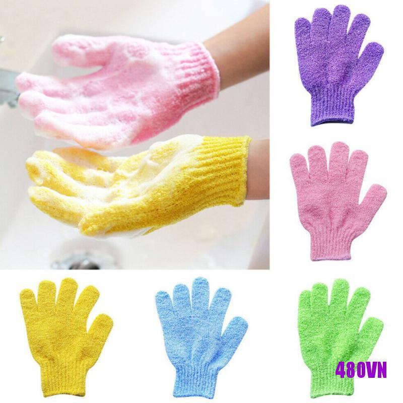 Set 5 Đôi Găng tay đi tắm Tẩy Tế Bào Chết Mát Xa Chăm Sóc Da