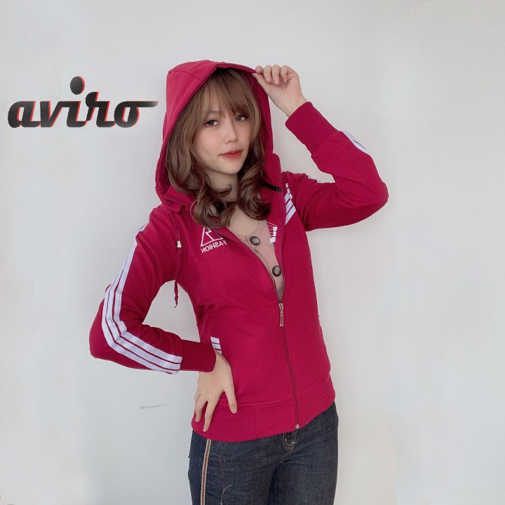 Áo Khoác Chống Nắng Nữ 6 Túi 3 Sọc Aviro Vn
