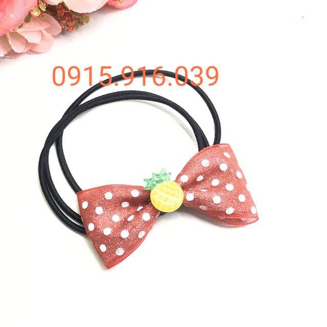Buộc tóc nơ kim tuyến nhũ hàng đẹp