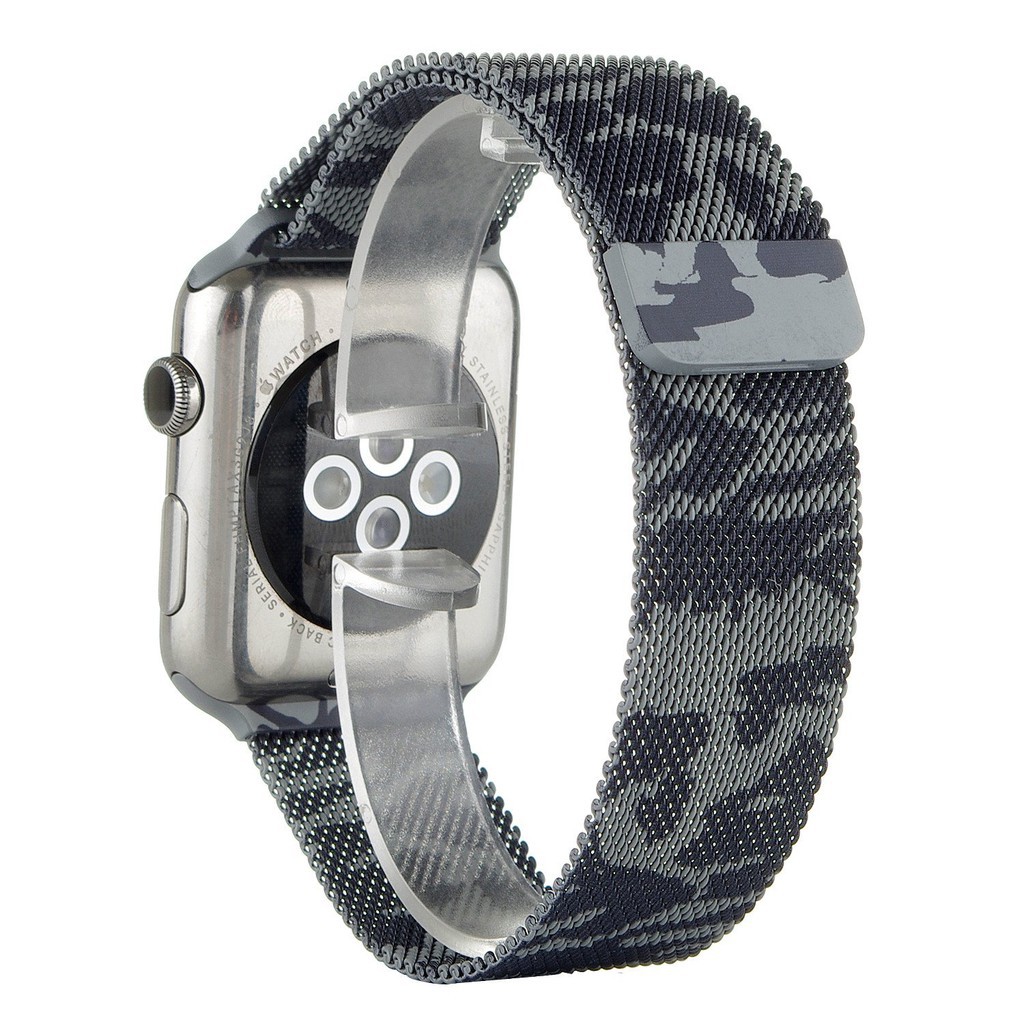 HOT 2021 Dây đeo thay thế dành cho đồng hồ Apple Watch lưới thép không gỉ Mloop KHÓA hút nam châm chắc chắn