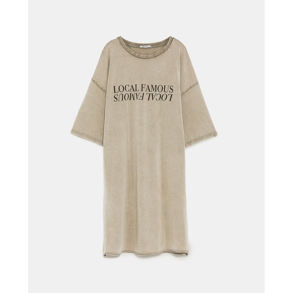 Váy thun slogan Zara