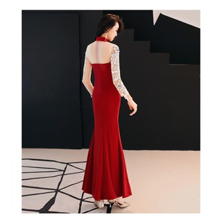 Đầm maxi đuôi cá xẻ tà quyến rũ